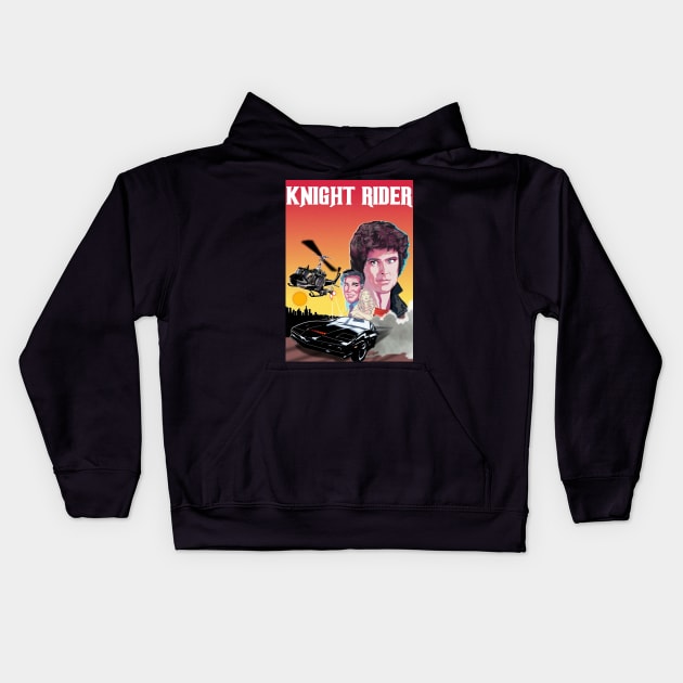 knight rider clasik Kids Hoodie by byonekita